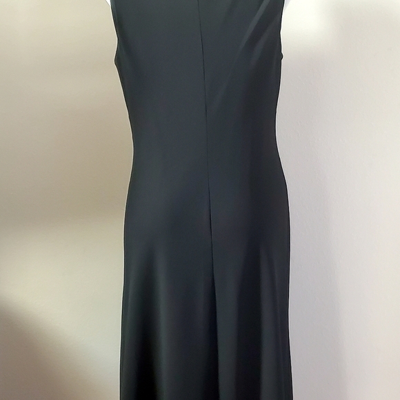 Connected Appeal Black Sleeveless V-Neck Evening Gown Dress Size 6 - Picture 8 of 10